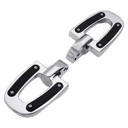 Chrome Passenger Footpeg Pegs for Harley Softail Fat Boy Low Rider (2018-2025)