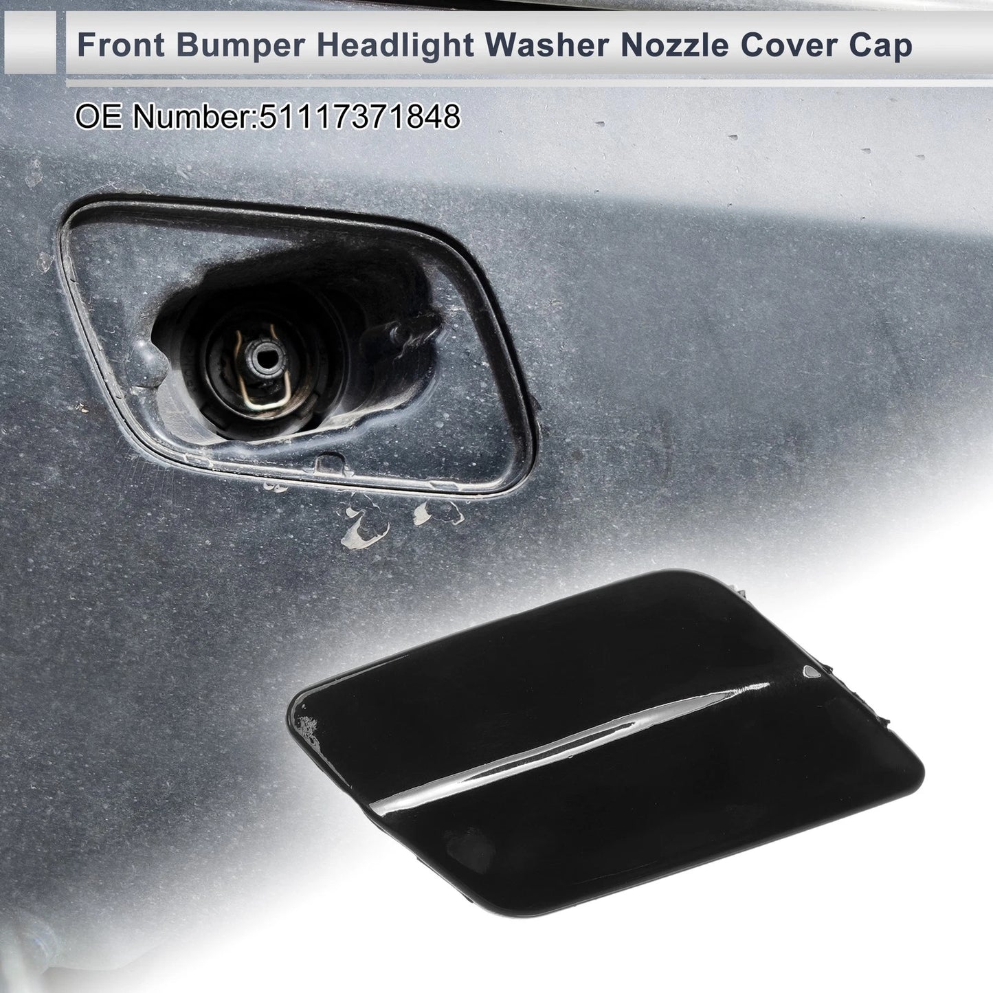 Front Right Washer Nozzle Cover for BMW 335i GT xDrive (2012-2015)
