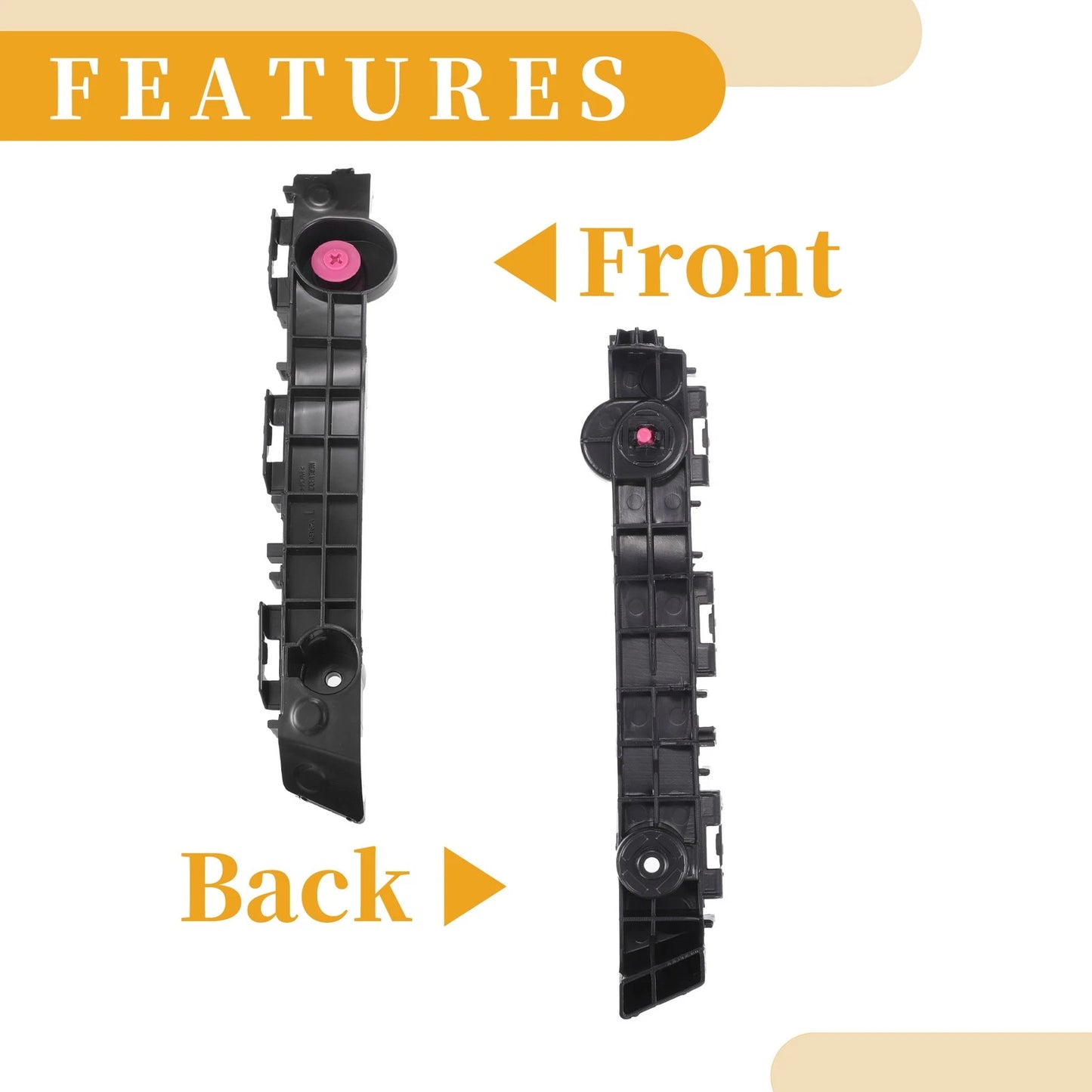 Front Bumper Support Bracket for Toyota Tacoma (2016-2023) 1 Pair