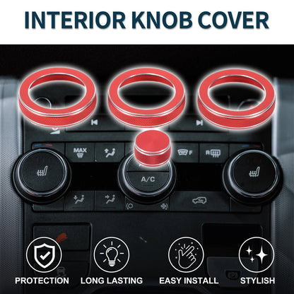 AC Media Switch Knob Cover  for Land Rover Range Rover Evoque (2012-2018)