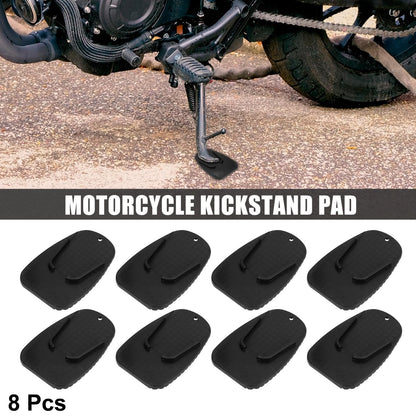8pcs Kickstand Pad Support Plate Side Stand Extension Pad for Motorcycle