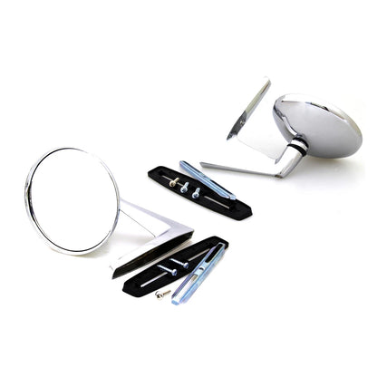 Round Chrome Door Mirror for Dodge Charger Classic Car