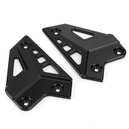 CNC Aluminum Heel Protection Set Black for Kawasaki Z900 (2017-2021)