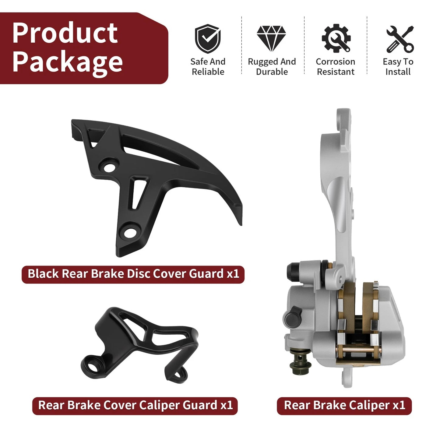 Rear Brake Caliper Guard for Honda CR125R CR250R CRF250 CRF450 (1992–2009)