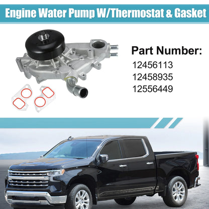 Set Engine Water Pump with Thermostat for Chevrolet Avalanche
