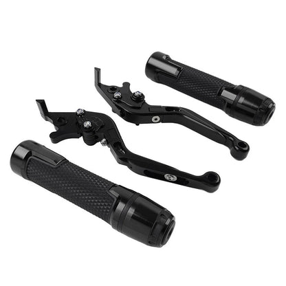 Black Brake Clutch Lever Handlebar Grip Set for BMW F900 F900R F850GS F750GS