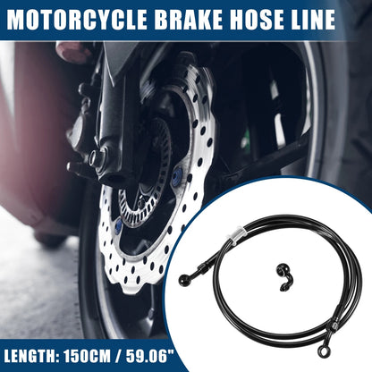Brake Line 150cm Motorcycle Hydraulic Oil Hose Fitting with Banjo