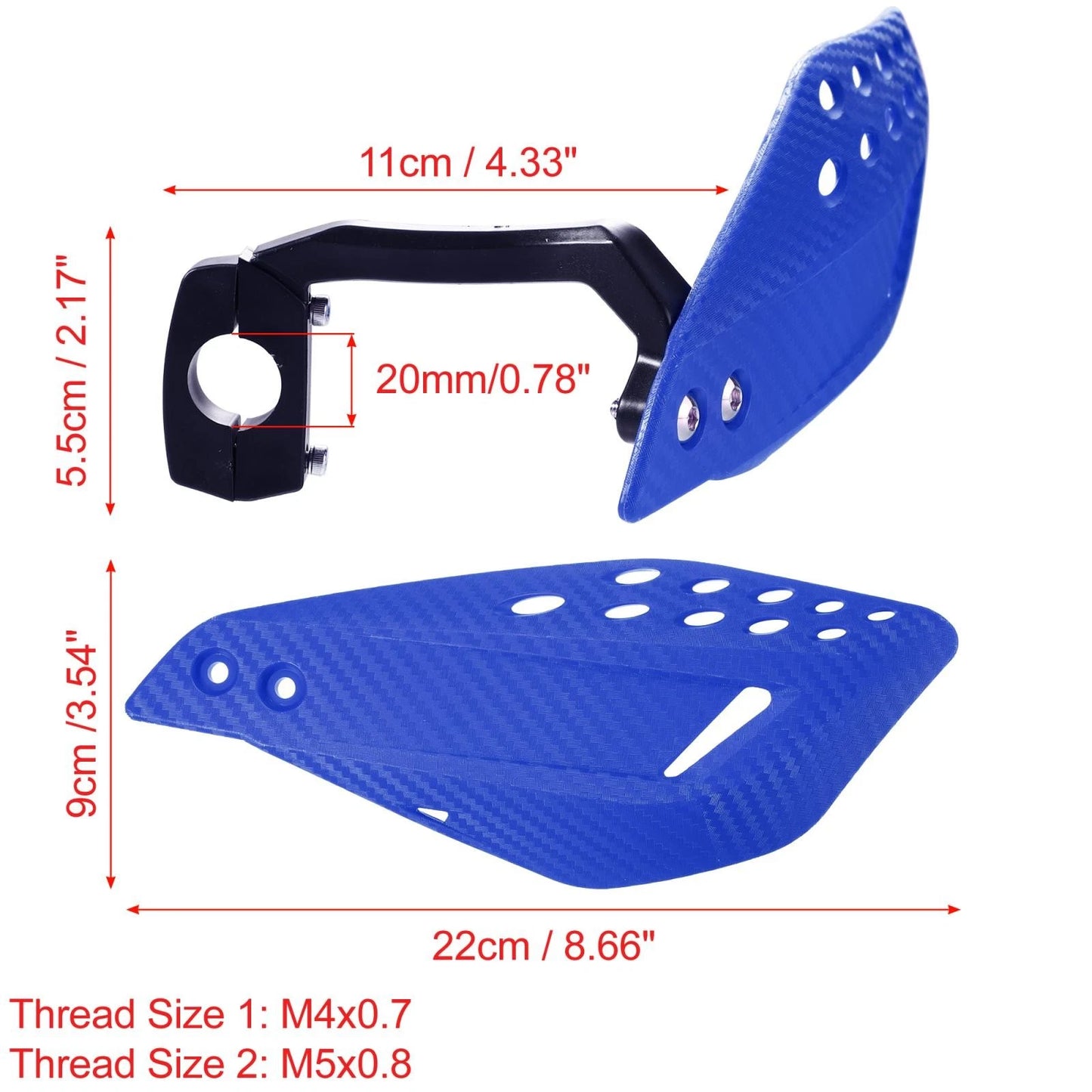 Set / Handguards Blue / for ATV