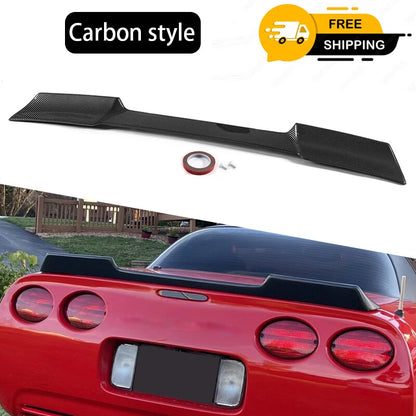 C5 ZR1 Extended Style Carbon Look Rear Trunk Wing Spoiler for Corvette (97-04)