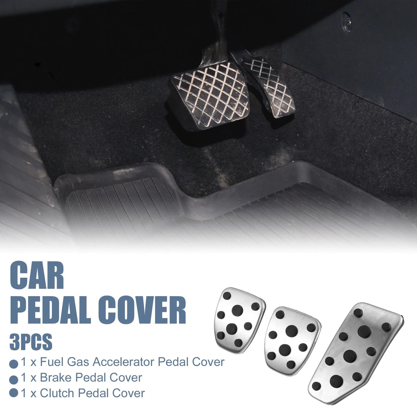 3 x Accelerator & Brake Pedal Covers for Subaru Legacy (1990-2007)