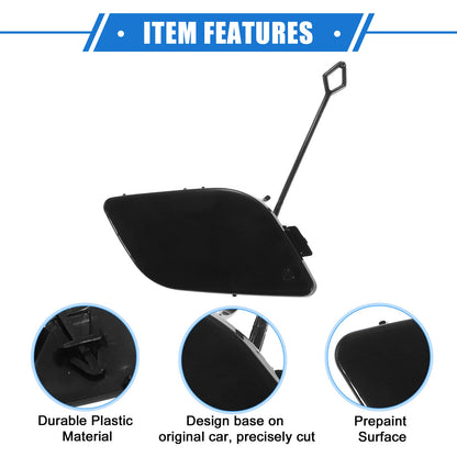 Bumper Tow Hook Eye Hole Cover for Mercedes-Benz R350 (2011-2012) Black