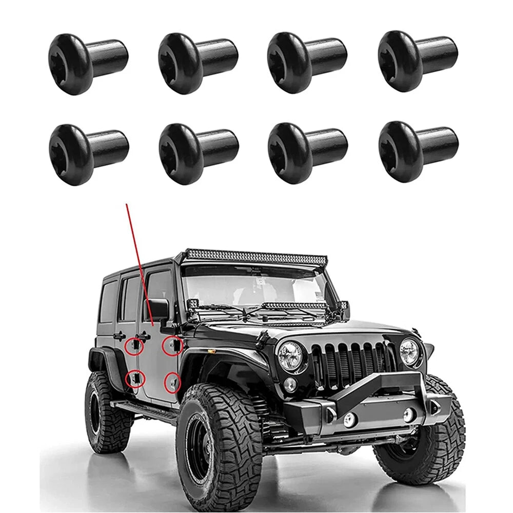 Door Hinge Nuts for Jeep Wrangler JK JK Sports Sahara Rubicon Unlimited (2007-2018)