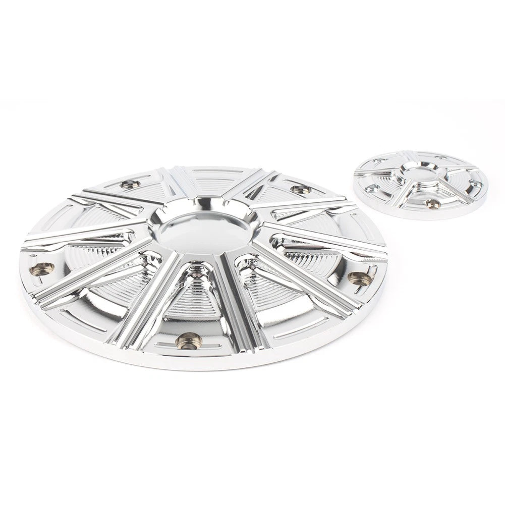 CNC 5 Hole Clutch & Timing Covers for Harley Twin Cam Road King Dyna (2000-2017)