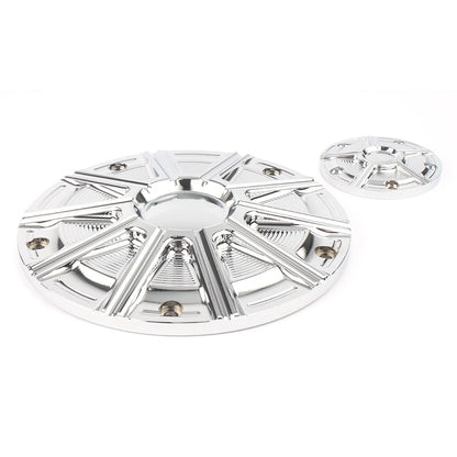 CNC 5 Hole Clutch & Timing Covers for Harley Twin Cam Road King Dyna (2000-2017)