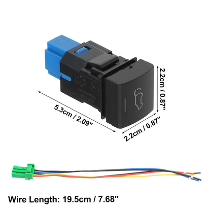 1pcs Hole Expansion Port Tailgate Switch with Wire for Toyota Vehicles