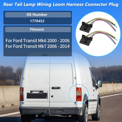 Rear Tail Light Harness for Ford Transit Mk6 Mk7 (2000-2014)