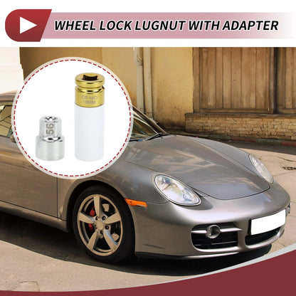 1 Set 20 Teeth Wheel Lock Lug Nut Anti-theft Key Socket for Porsche Cayenne