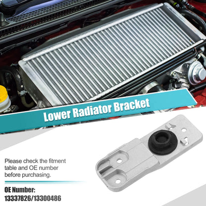 2 x Lower Radiator Bracket with Rubber Cushion Bushing Radiator for Chevrolet