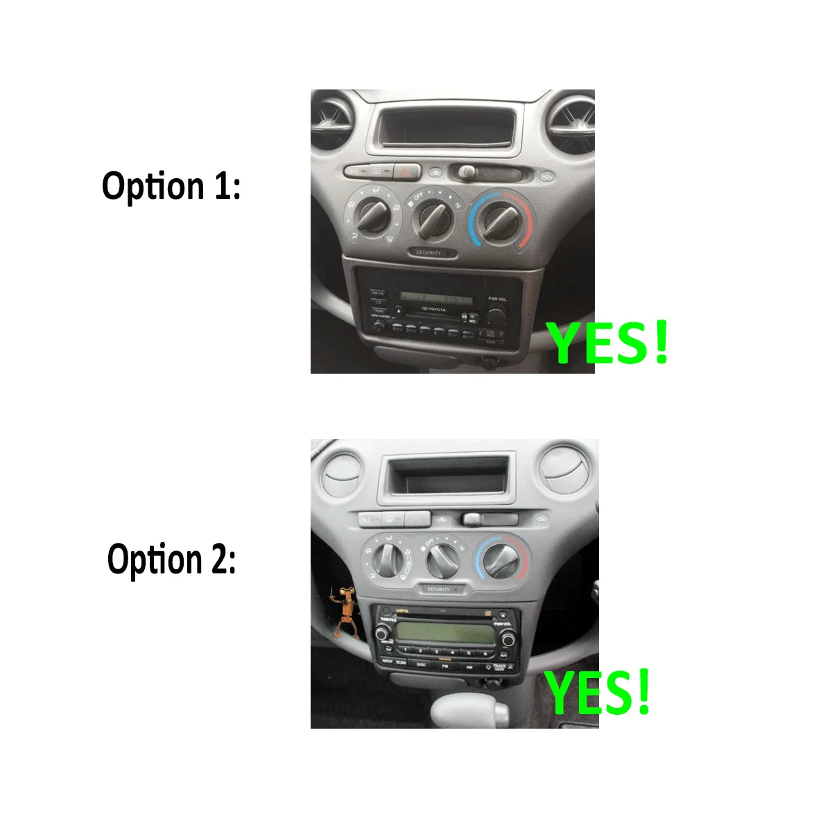 7'' Apple CarPlay Android Auto Radio for Toyota Echo (1999-2005)
