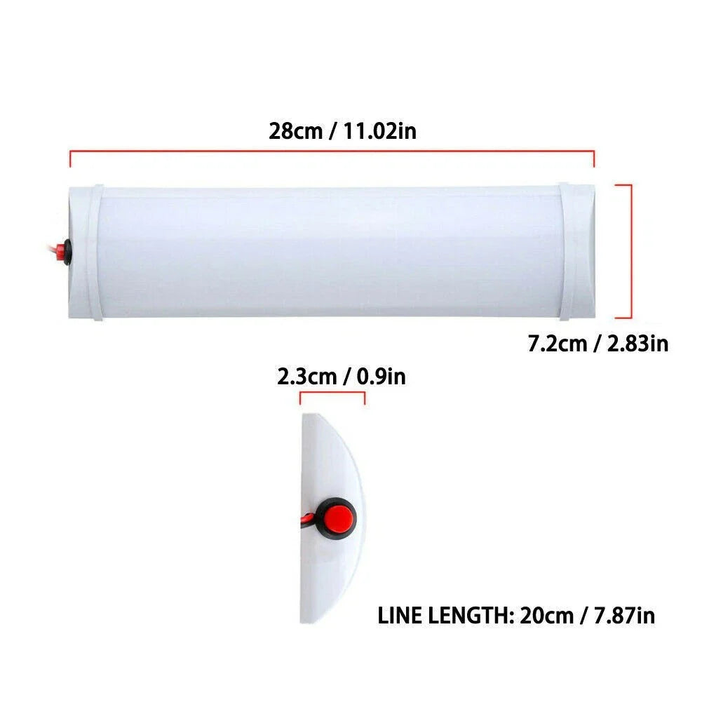 LED Ceiling Light Bar 2PC ABS for Caravan/Trailer/Motorhome
