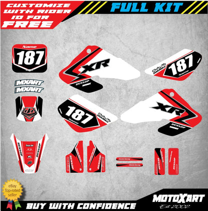 Custom Graphics Kit SCREECH STYLE for Honda XR 50