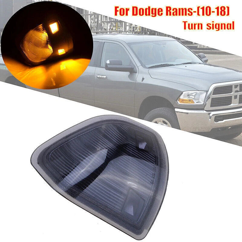 Smoked Amber LED Side Mirror Turn Signal Lights for Dodge Ram 1500 2500 3500