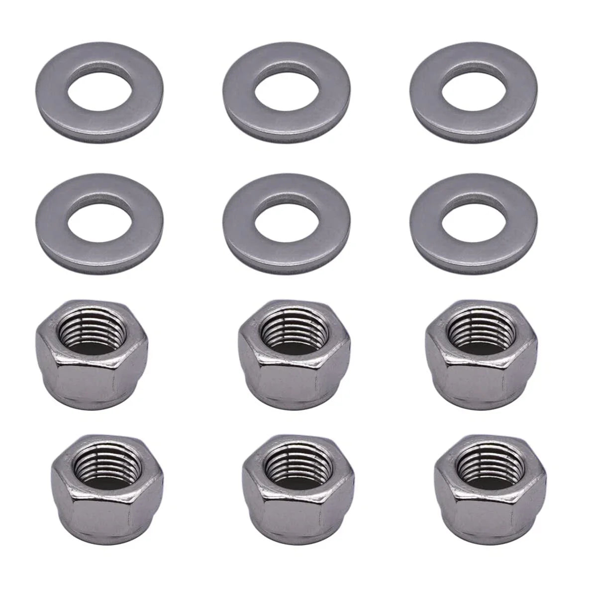 6 Packs Install Hardware Nut & Washer Kit for Mercury Marine