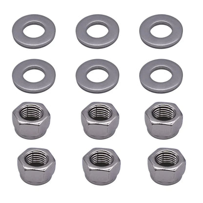 6 Packs Install Hardware Nut & Washer Kit for Mercury Marine