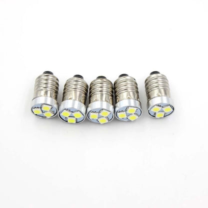 4pcs E10 LED Bulb 200LM For 2/3/4 C/D Flashlight Light Bike Lamp 3V 4.5V 6V 12V
