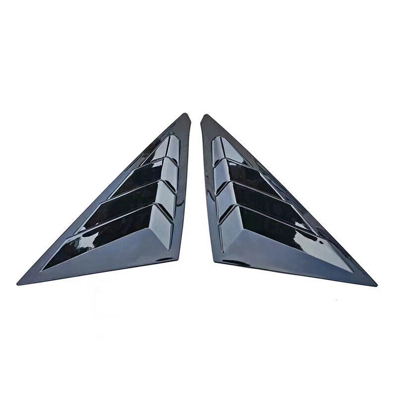 Gloss Black Side Window Louver Shutter Covers for Honda Civic Hatchback (2022-2023)