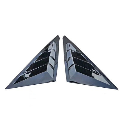 Gloss Black Side Window Louver Shutter Covers for Honda Civic Hatchback (2022-2023)