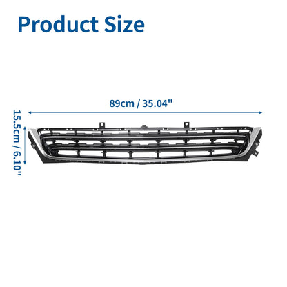 Front Lower Bumper Grille Chrome Silver Tone for Chevrolet Impala (2014-2020)