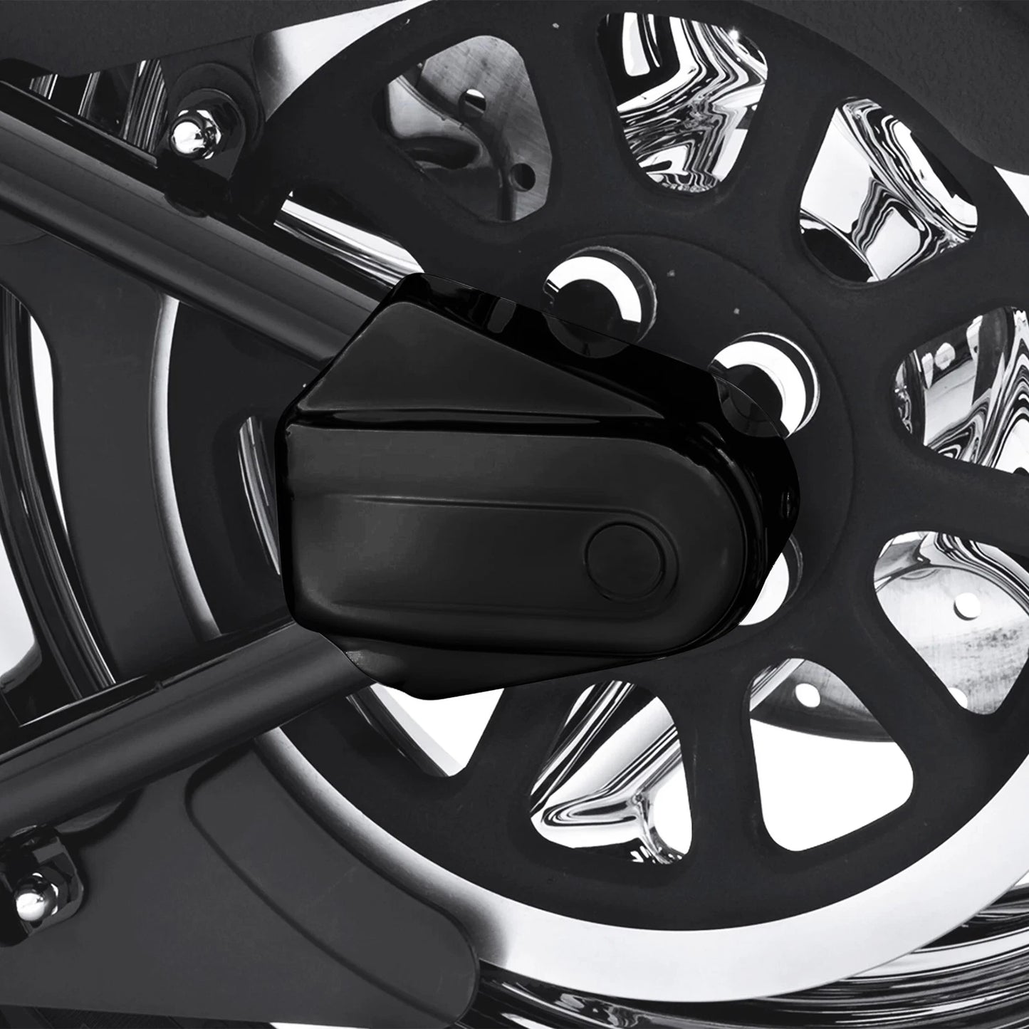 Black Rear Axle Cover for Harley Heritage Softail Classic (2008-2017)