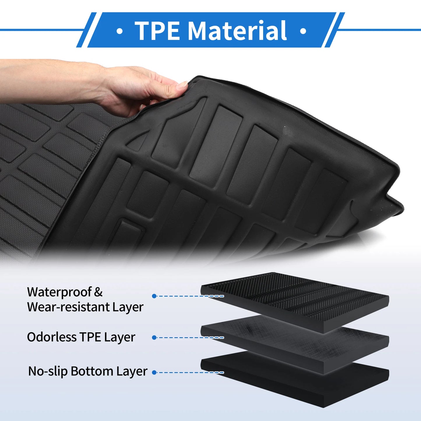 Cargo Liner Rear Boot Mat for Toyota Highlander (2024-2025)