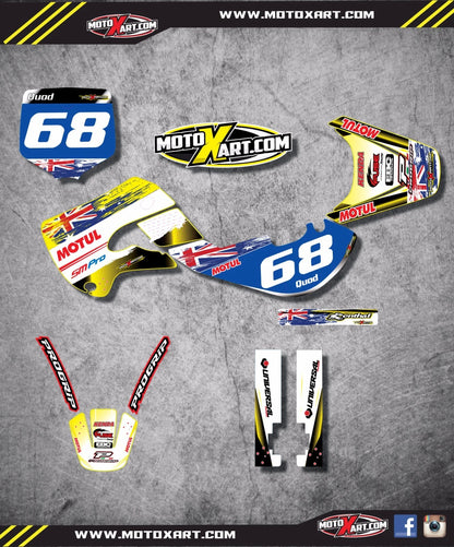 Custom Graphic Kit - AUSSIE PRIDE for Suzuki DRZ 110 (2000-2016)