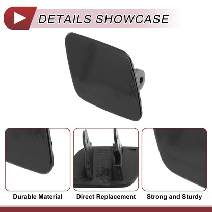 Front Right Bumper Trim Nozzle Cover for BMW X5 (2007-2013) Black