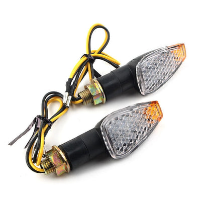 Clear LED Turn Signal Indicators for Mini 14 Motorcycle (Universal)