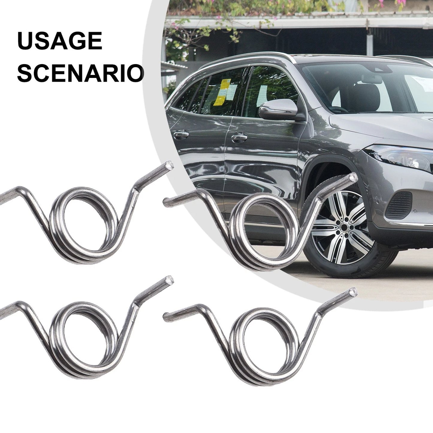 Door Lock Spring Set L&R 4x for Mercedes C/E/CLK Class (2000–2009)