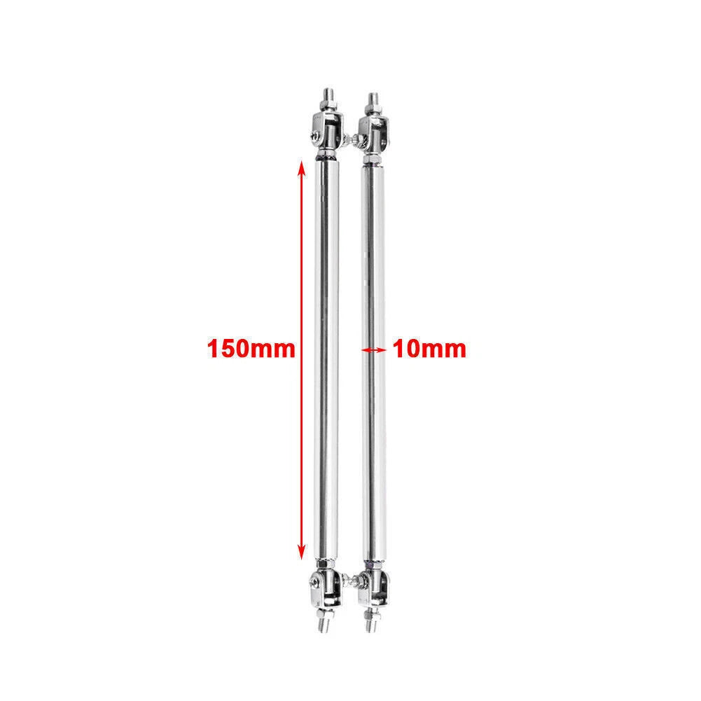 Adjustable Front Bumper Lip Splitter Strut Rod Tie Support Bar for Universal (N/A)