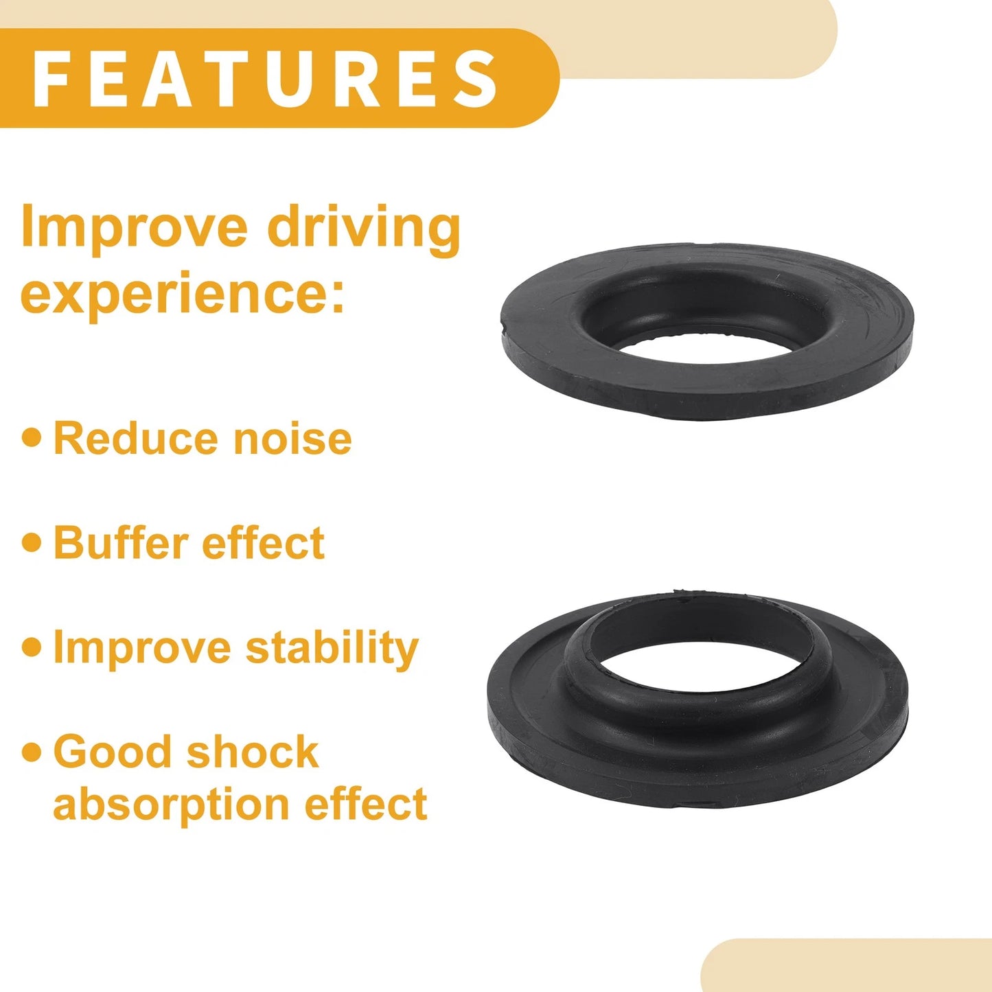 Coil Spring Insulator for Toyota Echo (2000-2005) Rubber 1 Pc