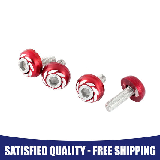 4 x Car License Round Head Plate Screw Bolt Decorate Universal Item for Car