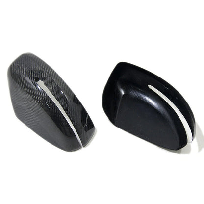 Real Carbon Fiber Wing Side Mirror Cover Caps Trim fit For Audi R8 13-15