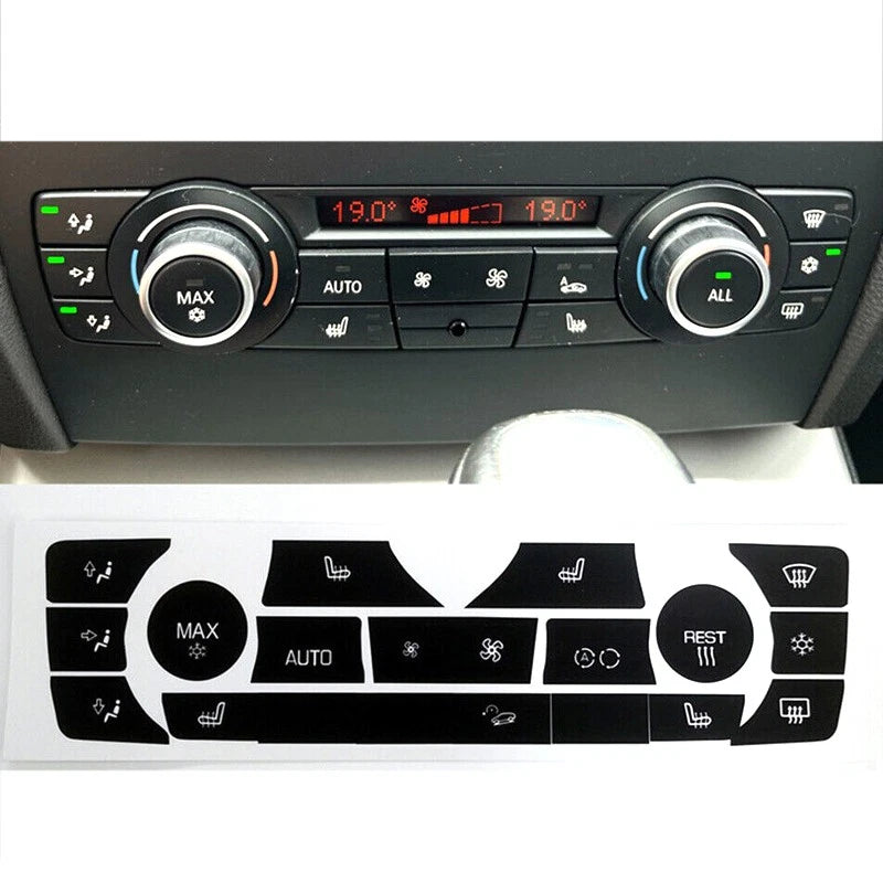 AC Dash Button Repair Decal for BMW 325i 328i E90 E91 E92 (2006-2011)