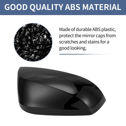 Driver Side Mirror Cover Cap Gloss Black for Toyota RAV4 (2019-2023)