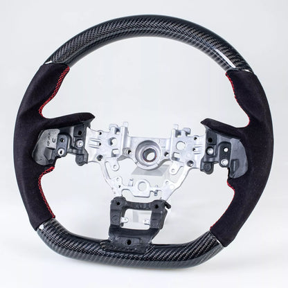 Steering Wheel Carbon Fiber Flat Bottom Suede for Subaru WRX (2022-2023)