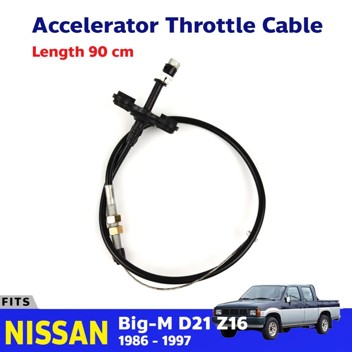 Accelerator Throttle Cable Fits Nissan Navara D21 Z16 Pickup UTE 1986-97 EBDE