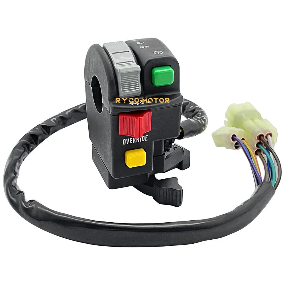 Left Handle Start Stop Control Switch Headlight for Kawasaki Brute Force KVF300