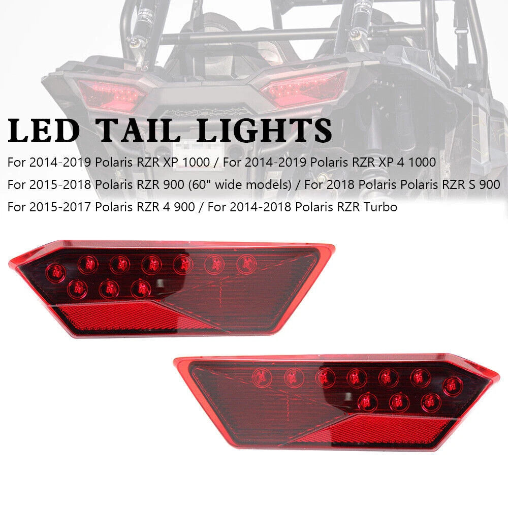 LED Tail Lights for Polaris RZR Turbo 1000 XP 900 (2014-2019)