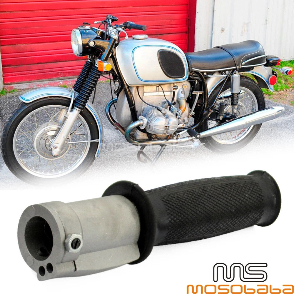 Aluminum Handlebar Grip Throttle Grips for BMW R50 R1 R12 R71 (1950-1970)