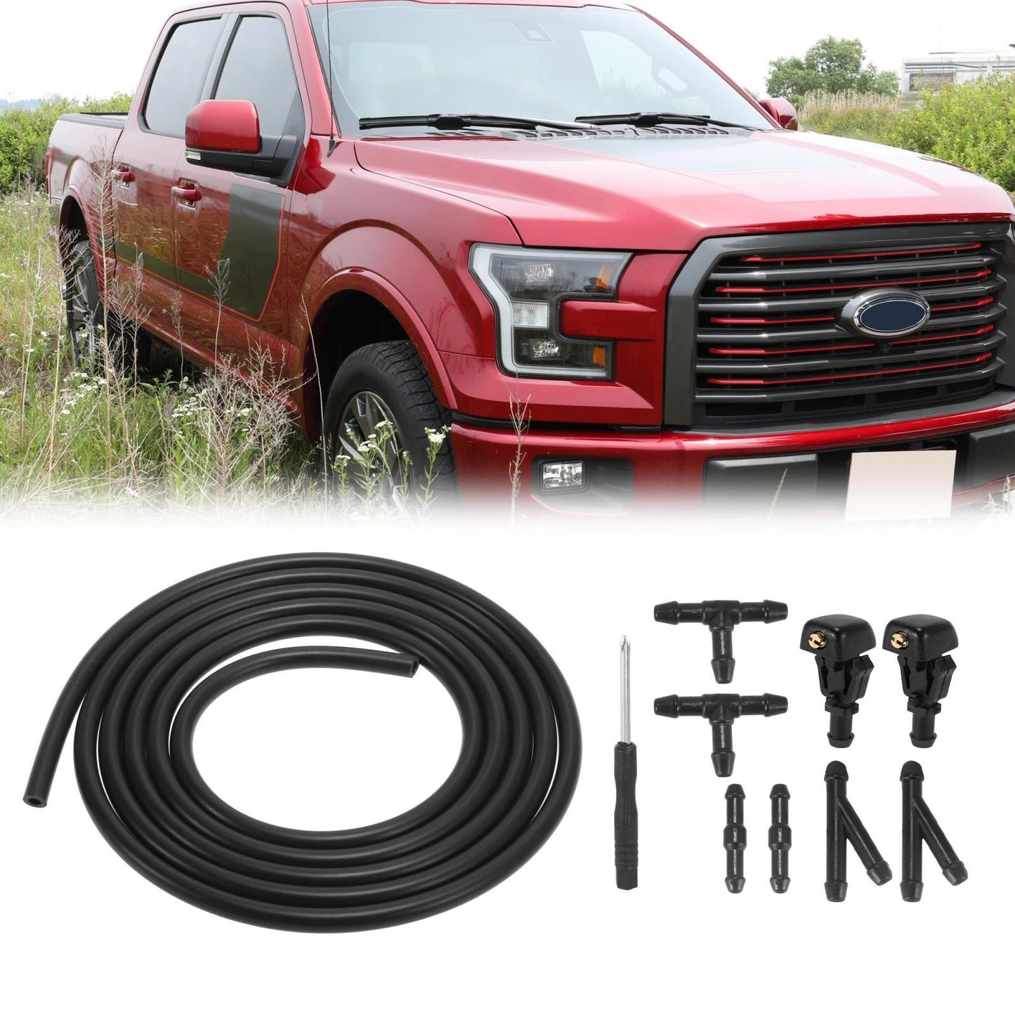 Windshield Washer Nozzles Kit for Ford Econoline (2008-2013)